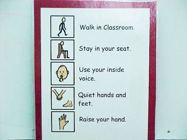 Visual plan for students with ASD